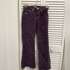 Purple low rise jeans